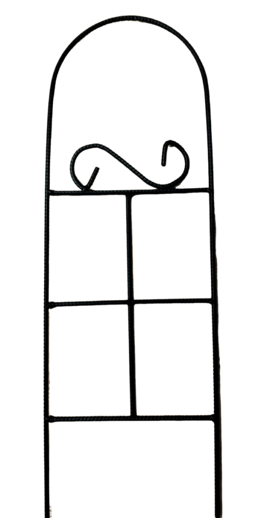 Podpórka podpora do roślin kwiatów pnących metal 22x60 cm