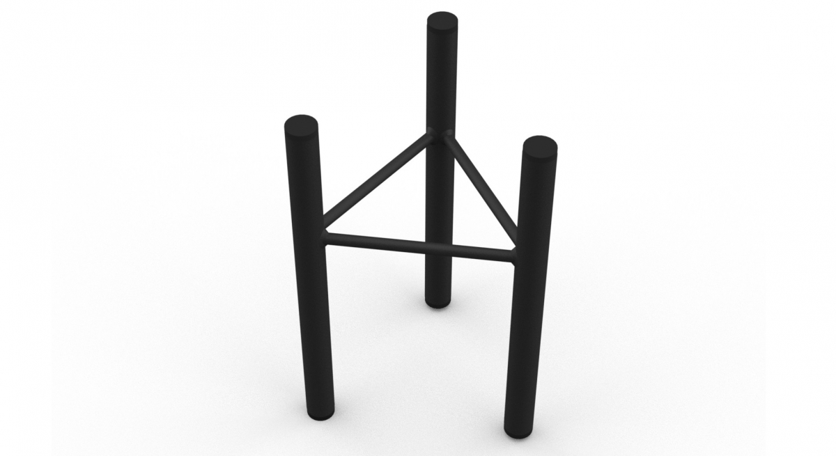 Stojak kwiaty loft kwietnik 30 cm podstawka MetalFab - obrazek 5