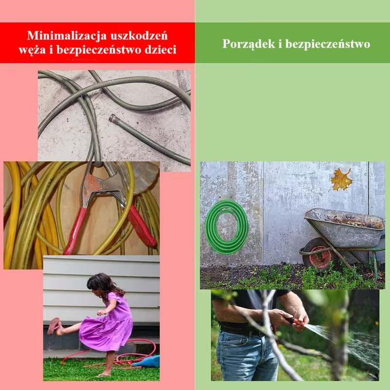 ✅ Wieszak nierdzewny na wąż ogrodowy – solidny uchwyt ze stali INOX - obrazek 5