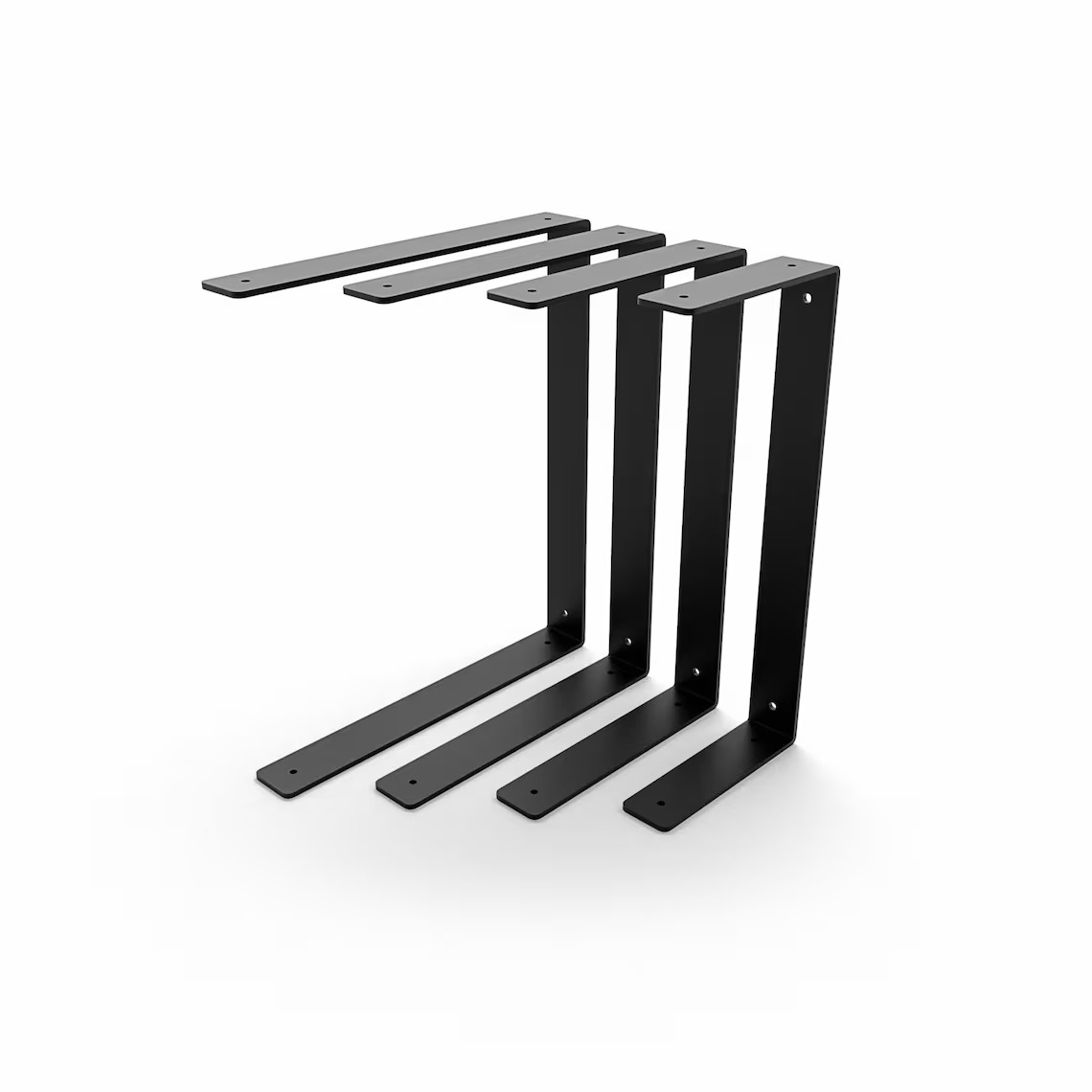 Podwójny wspornik Półki loft pod Półkę 25 cm Wieszak Uchwyt 40MM - obrazek 5