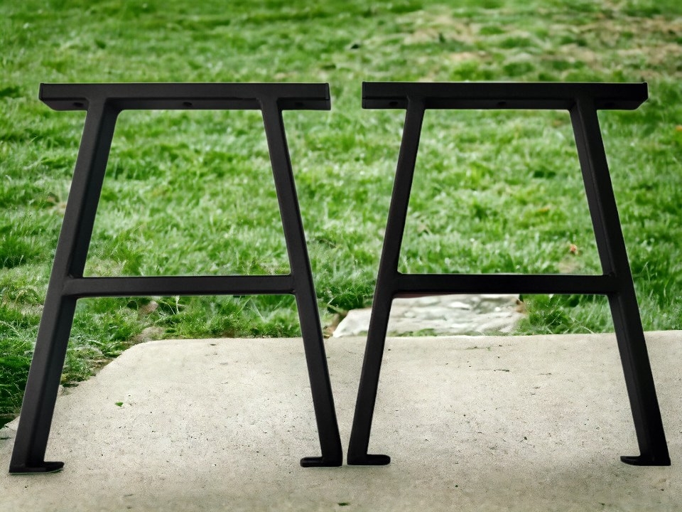 Nogi ławki 2 sztuki komplet ogrodowe Simple MetalFab - obrazek 3