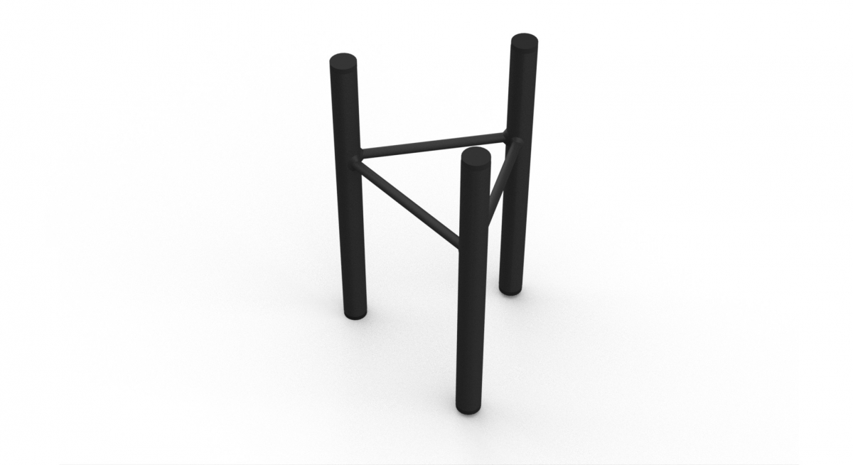 Stojak kwiaty loft kwietnik 30 cm podstawka MetalFab - obrazek 3