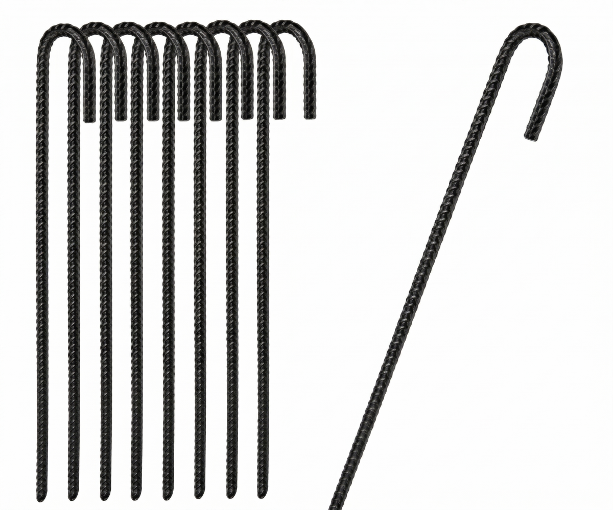 8x KOTWA ŚLEDŹ SZPILKA DO TRAMPOLINY ST4 8 mm x 70 cm MetalFab