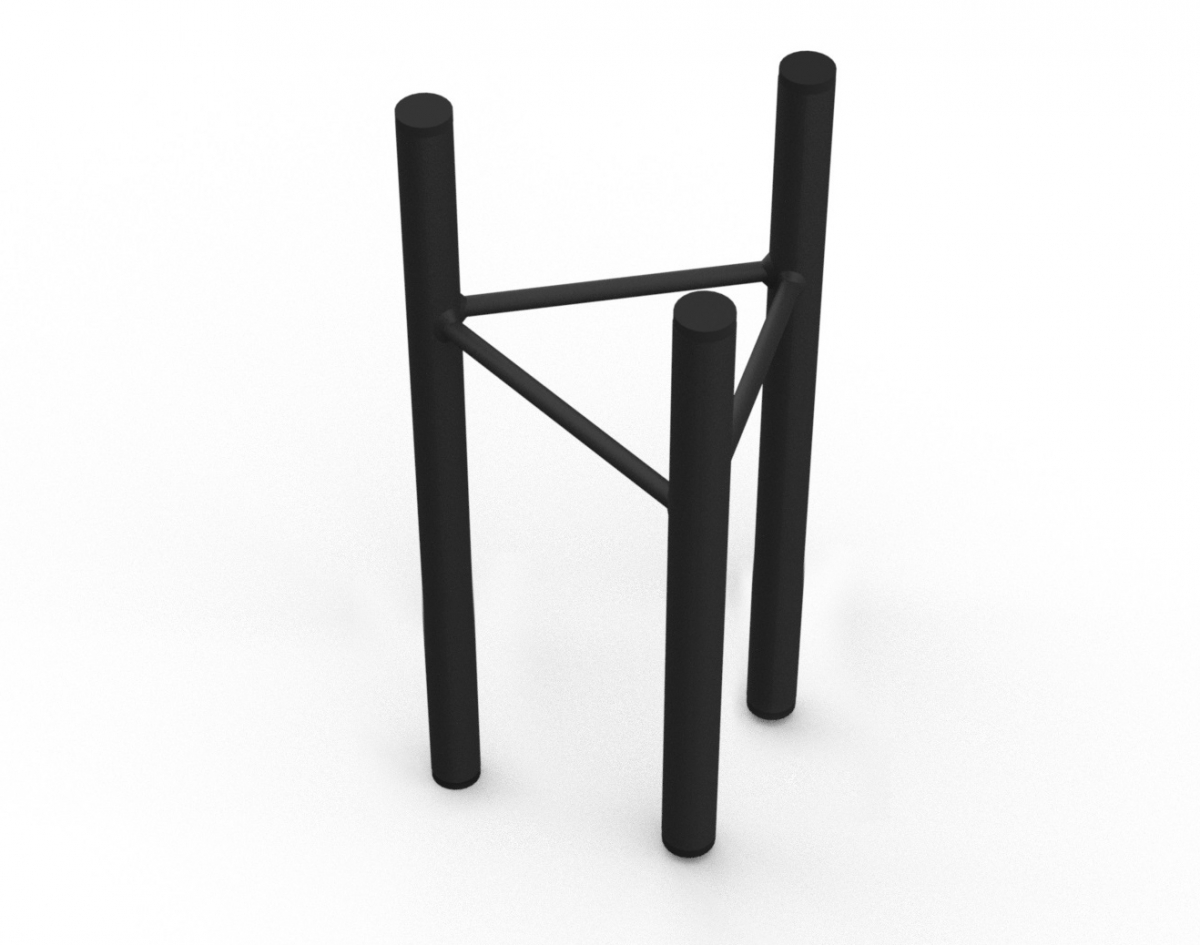 Stojak kwiaty loft kwietnik 40 cm podstawka MetalFab - obrazek 3