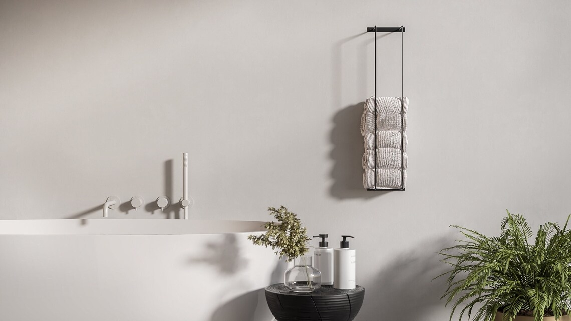 Wieszak na ręczniki do łazienki w stylu loft WL MetalFab - obrazek 4