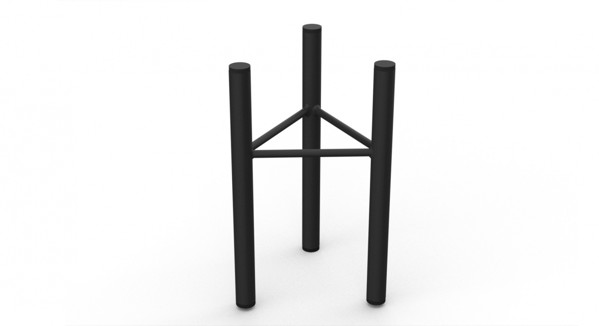 Stojak kwiaty loft kwietnik 30 cm podstawka MetalFab - obrazek 7