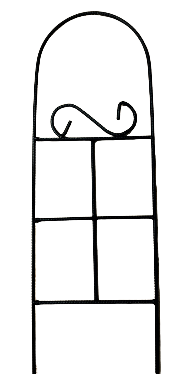 Podpórka podpora do roślin kwiatów pnących metal 22x60 cm