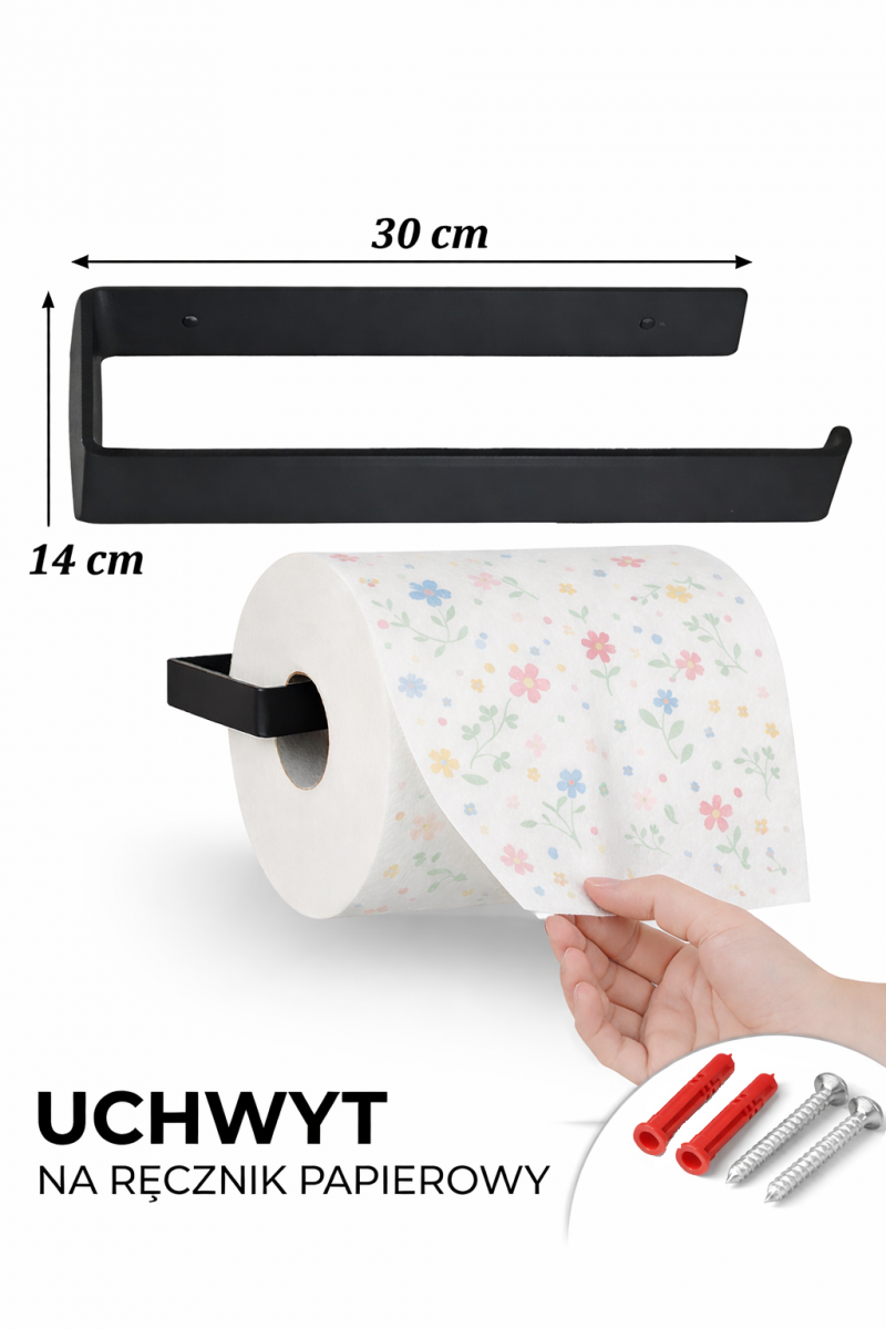 Wieszak uchwyt na ręcznik papierowy loft Metalfab L1 - obrazek 4