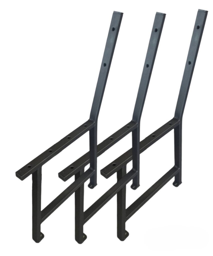 3x Nogi ławki ogrodowej noga proste N1 komplet MetalFab