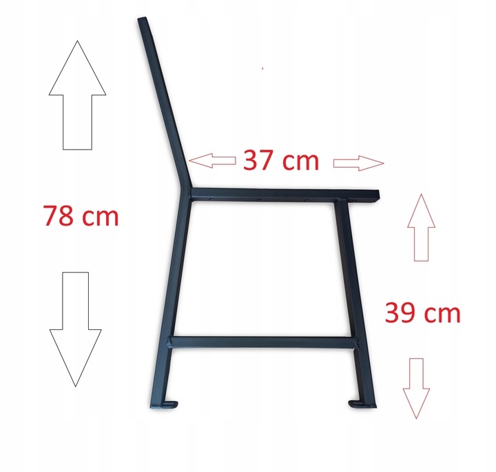 Nogi ławki ogrodowej noga proste N1 komplet MetalFab - obrazek 4