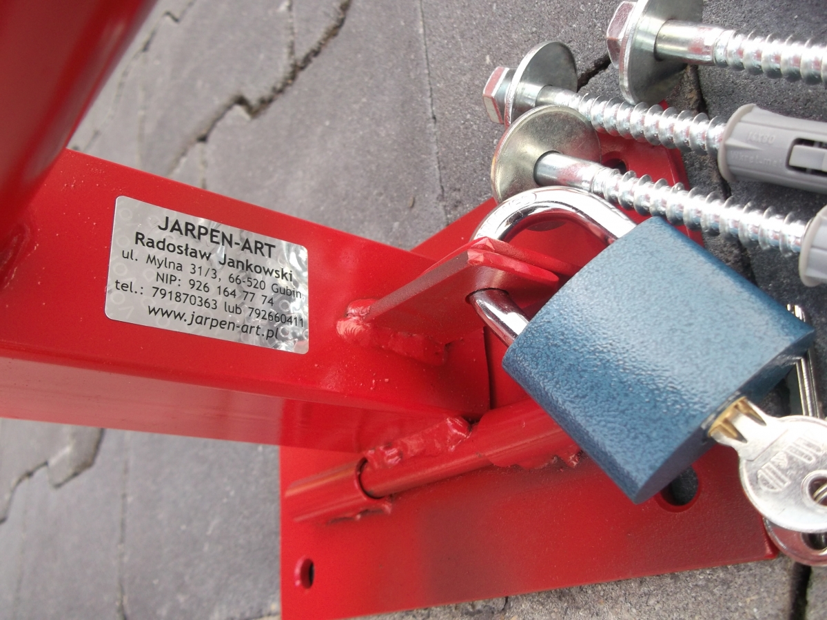 Blokada Parkingowa na kłódkę drogowa jeż słupek - obrazek 3