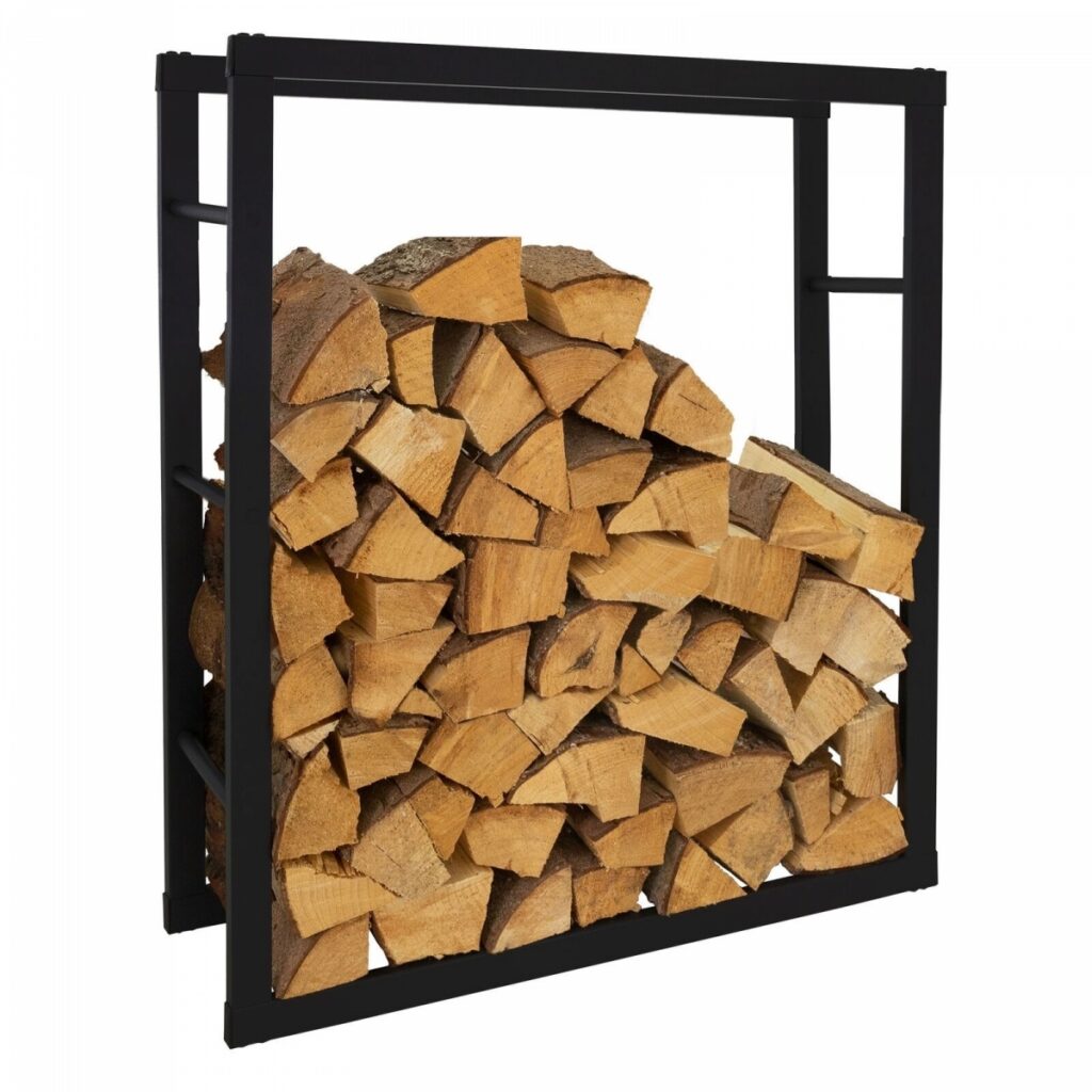 Stojak duży 100 cm kosz na drewno drzewo kominkowe MetalFab R100