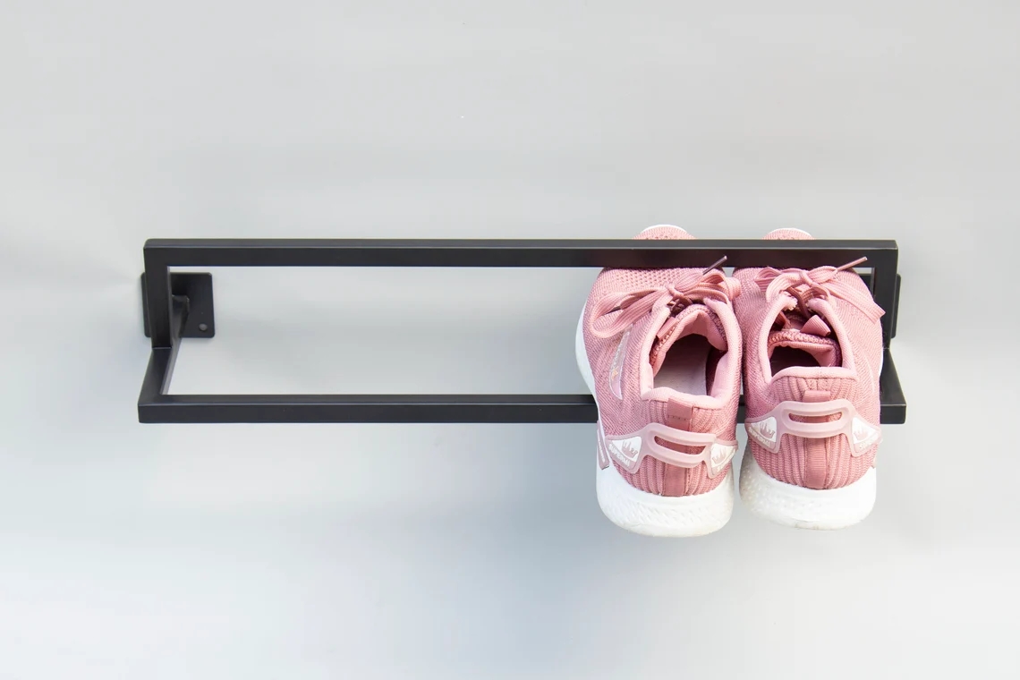 Półka ścienna na buty w stylu nowoczesnym industrialnym loft do ściany - obrazek 4