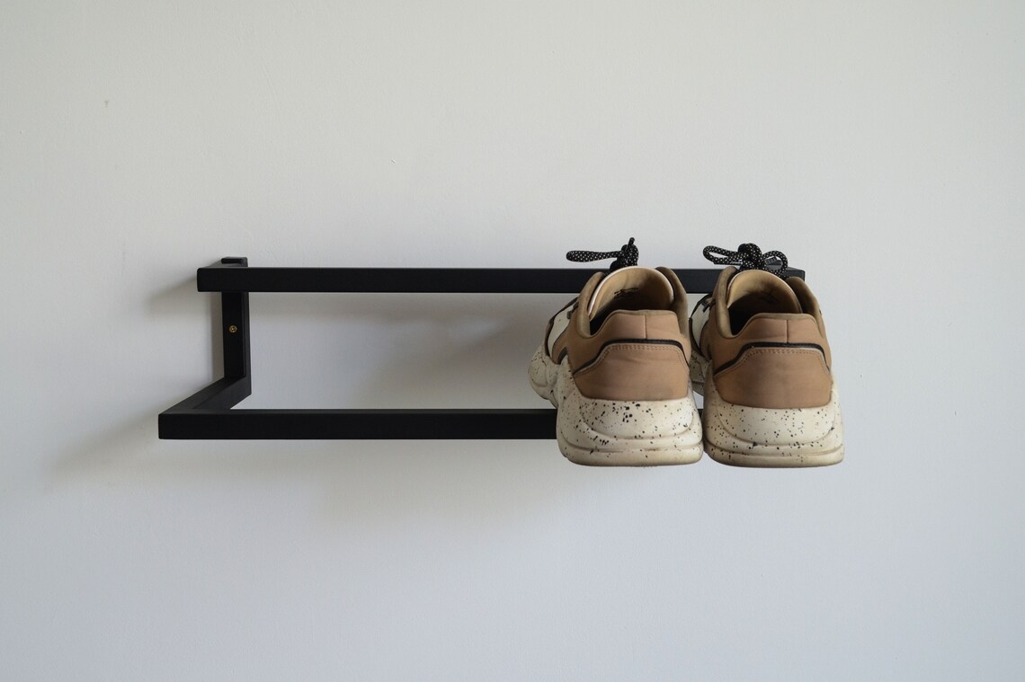 Półka ścienna na buty w stylu nowoczesnym industrialnym loft do ściany - obrazek 5