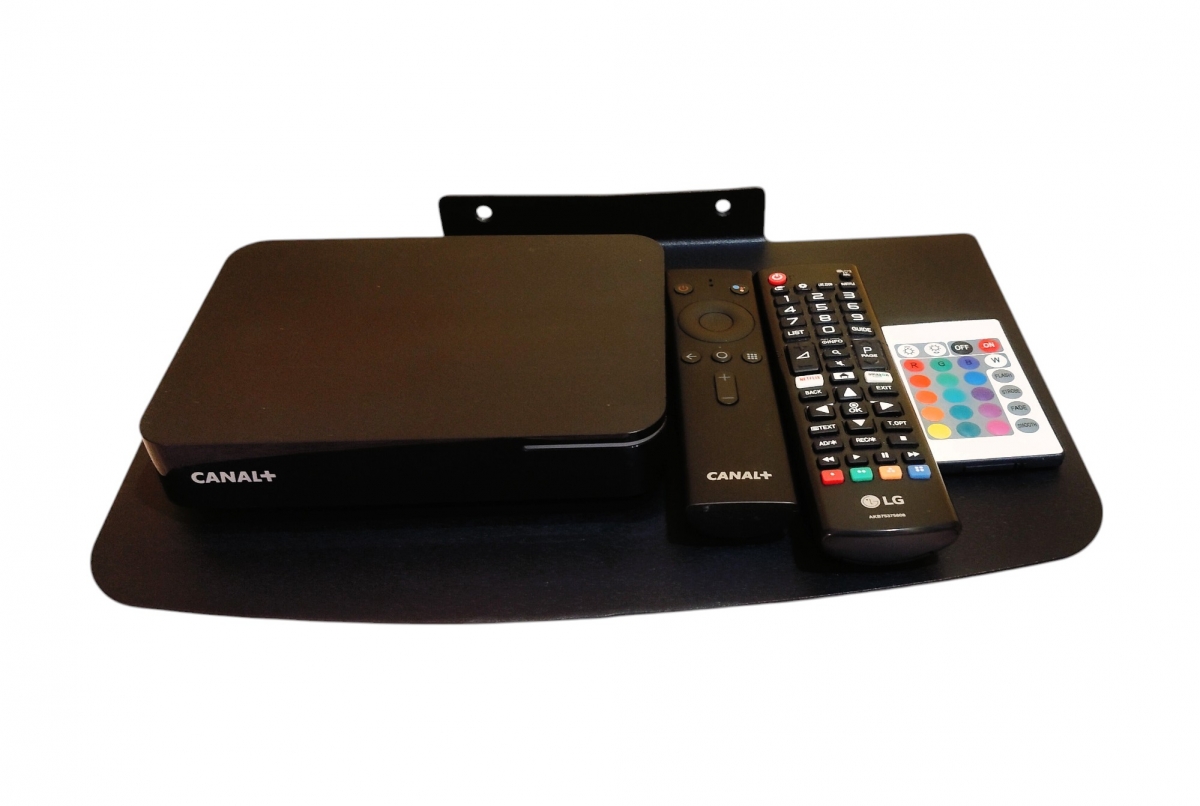 Półka metalowa 35x25 cm ścienna uchwyt na pod dekoder RTV ROUTER WIFI SWITCH TUNER - obrazek 4
