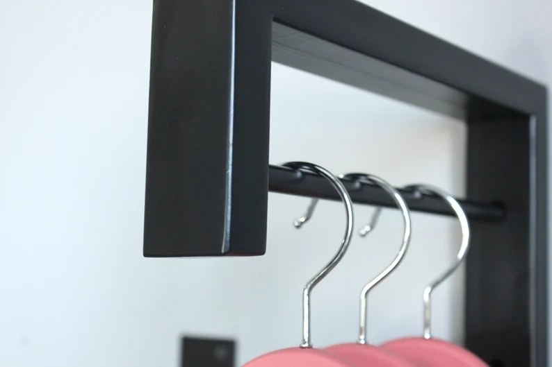 Wieszak w stylu loft na przedpokój na ubrania MetalFab - obrazek 2