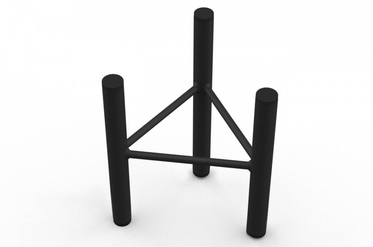 Stojak kwiaty loft kwietnik 20 cm podstawka MetalFab - obrazek 5