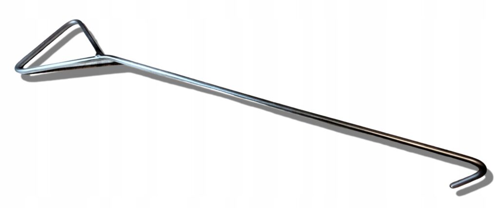 Hak nierdzewny inox do ciągnięcia pojemników i skrzynek H1 MetalFab