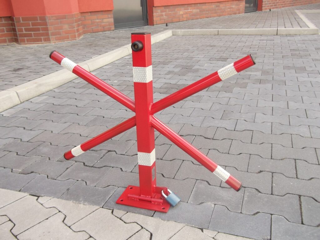 Blokada Parkingowa na kłódkę drogowa X słupek