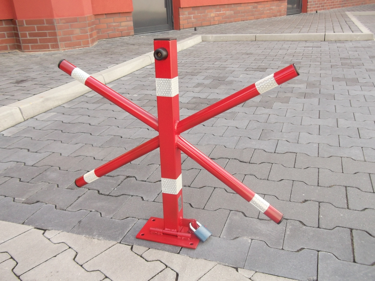Blokada Parkingowa na kłódkę drogowa X słupek