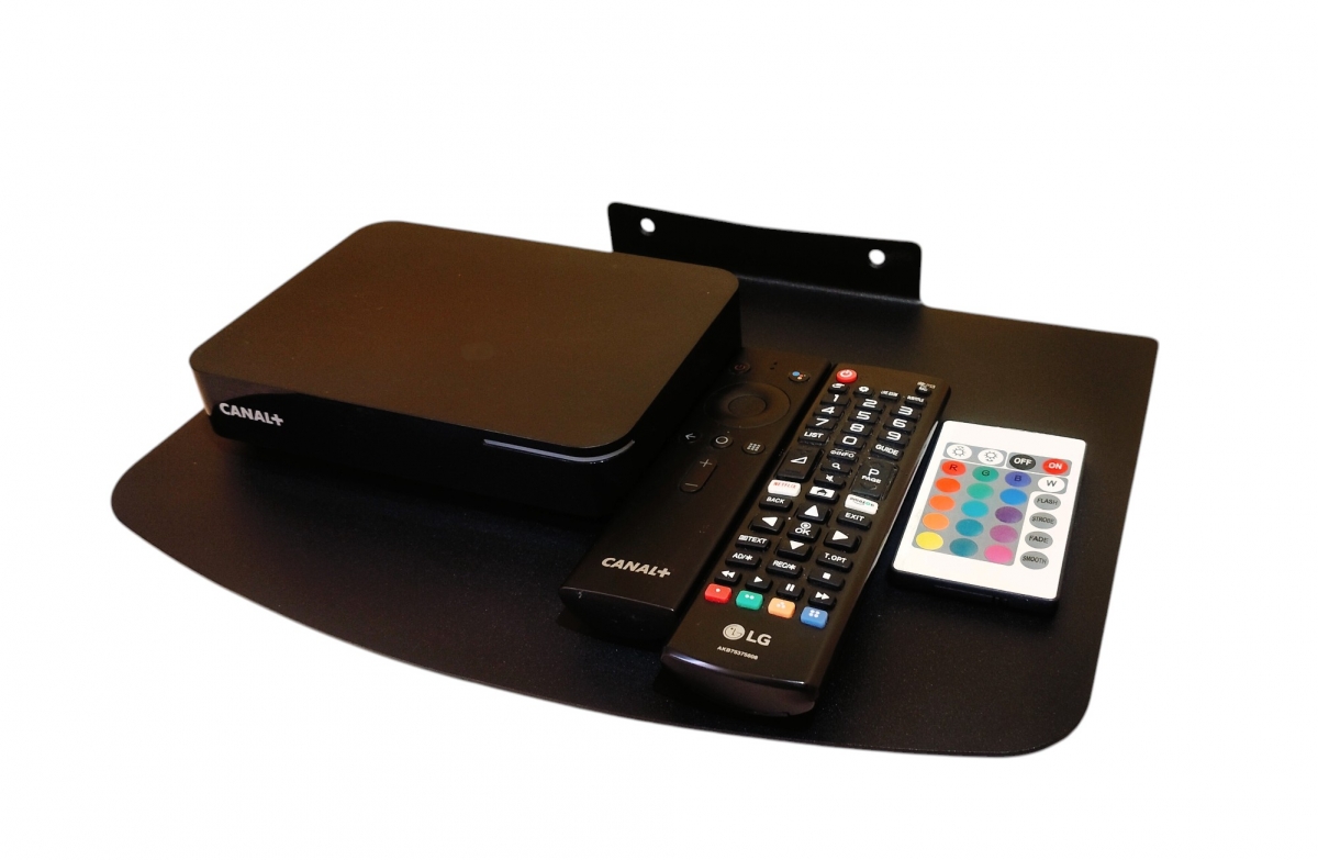 Półka metalowa 35x25 cm ścienna uchwyt na pod dekoder RTV ROUTER WIFI SWITCH TUNER - obrazek 5