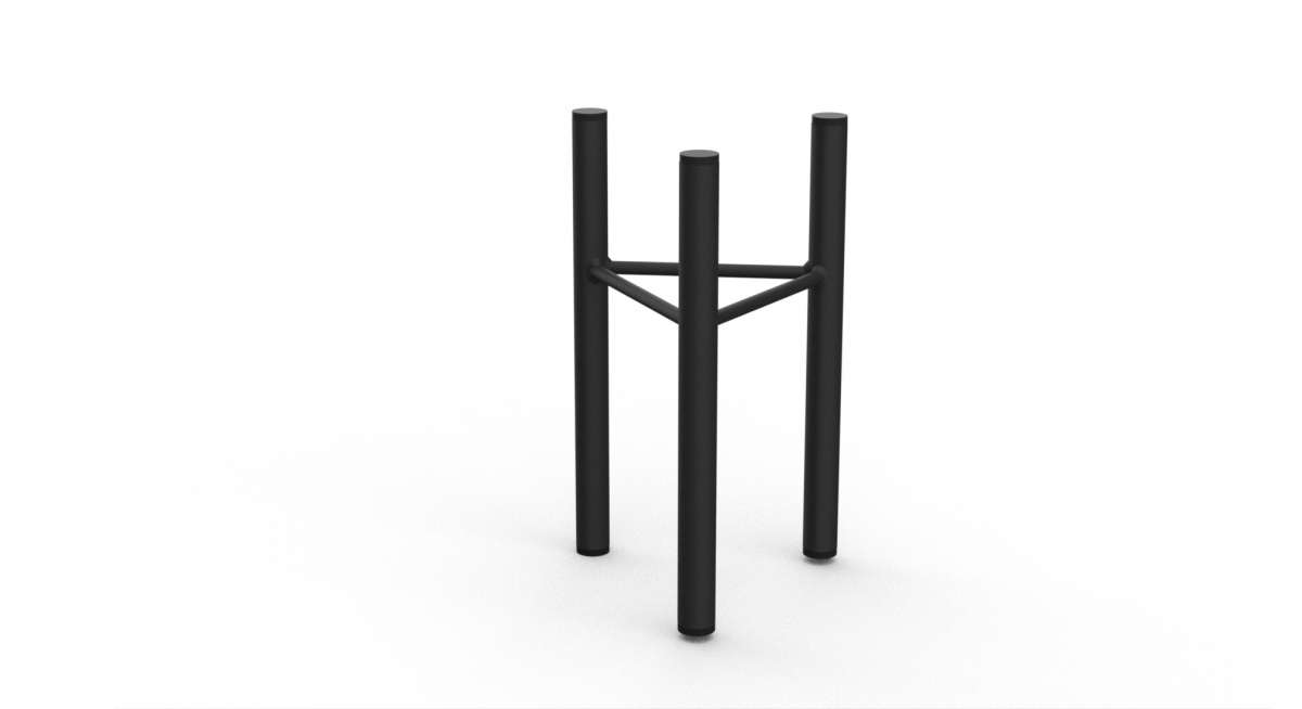 Stojak kwiaty loft kwietnik 30 cm podstawka MetalFab - obrazek 4