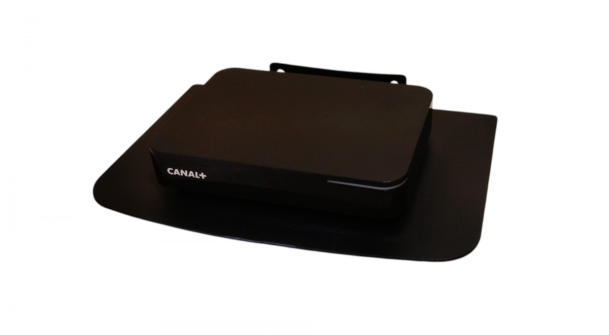 Półka metalowa 27x18,5 cm ścienna uchwyt na pod dekoder RTV ROUTER WIFI SWITCH TUNER - obrazek 3