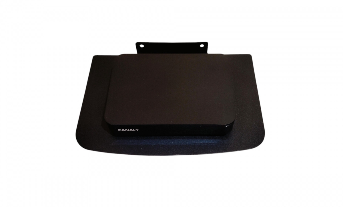 Półka metalowa 27x18,5 cm ścienna uchwyt na pod dekoder RTV ROUTER WIFI SWITCH TUNER - obrazek 4