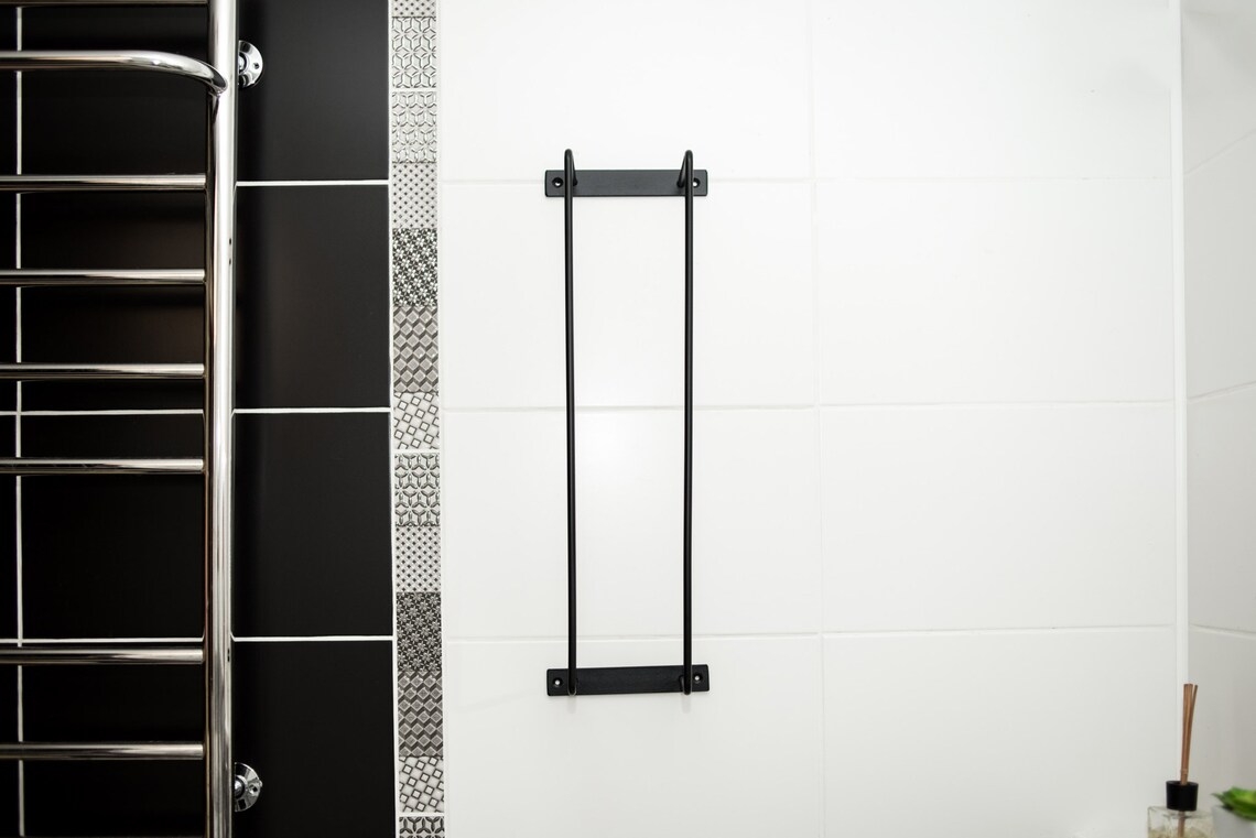 Wieszak na ręczniki do łazienki w stylu loft WL MetalFab - obrazek 6