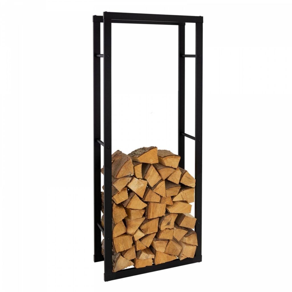 Stojak duży 150 cm kosz na drewno drzewo kominkowe MetalFab R150
