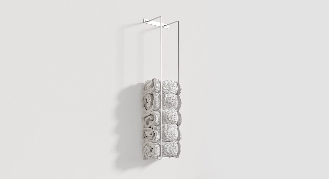 Wieszak na ręczniki do łazienki w stylu loft WL MetalFab - obrazek 3