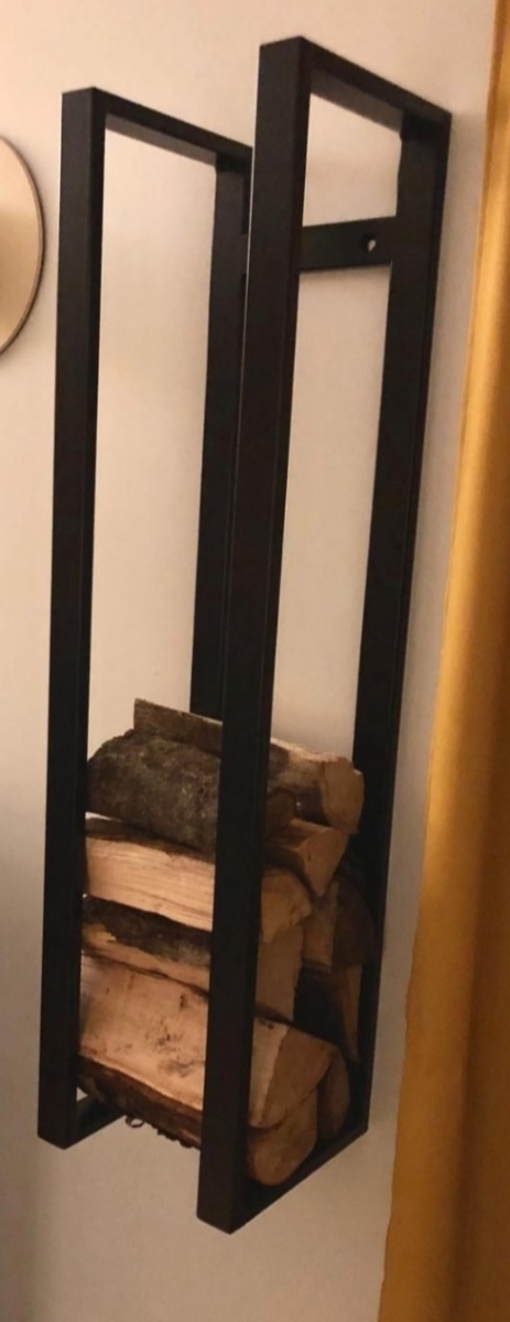 Stojak wieszak kosz na drewno drzewo kominkowe MetalFab R100 - obrazek 3