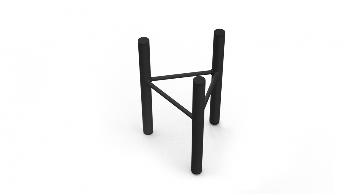 Stojak kwiaty loft kwietnik 20 cm podstawka MetalFab - obrazek 3